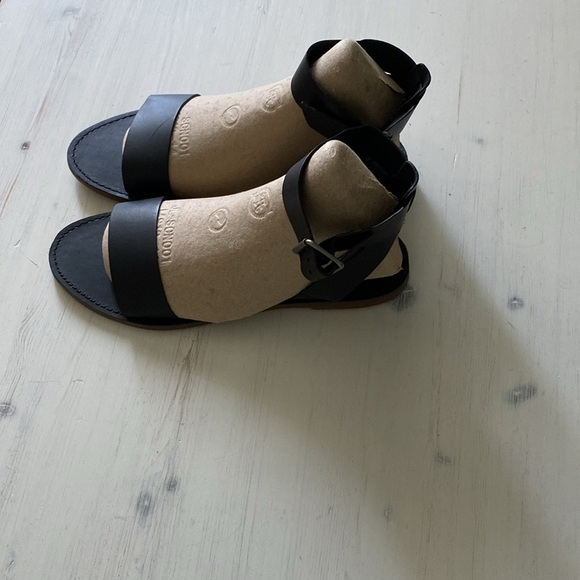 Madewell The Boardwalk Ankle Strap Leather Sandals, Size 10 - Picture 9 of 15